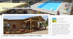 Desktop Screenshot of campinglavertecolline.com